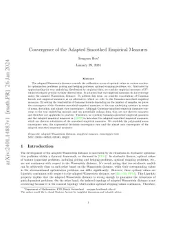 Convergence of the Adapted Smoothed Empirical Measures