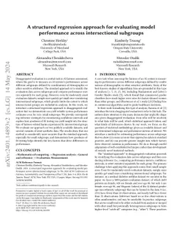 A structured regression approach for evaluating model performance across
  intersectional subgroups