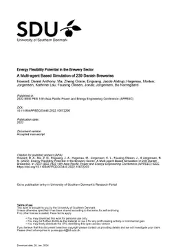 Energy Flexibility Potential in the Brewery Sector: A Multi-agent Based
  Simulation of 239 Danish Breweries