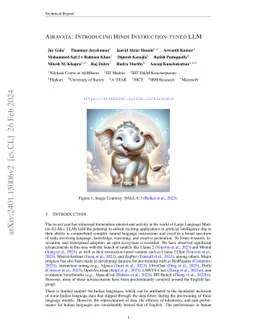 Airavata: Introducing Hindi Instruction-tuned LLM