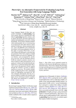 PROXYQA: An Alternative Framework for Evaluating Long-Form Text
  Generation with Large Language Models