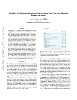 LongFin: A Multimodal Document Understanding Model for Long Financial
  Domain Documents