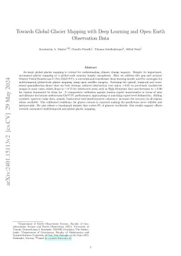 Globally Scalable Glacier Mapping by Deep Learning Matches Expert Delineation Accuracy