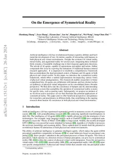 On the Emergence of Symmetrical Reality