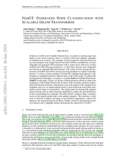 FedGT: Federated Node Classification with Scalable Graph Transformer