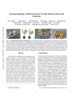 Gaussian Splashing: Dynamic Fluid Synthesis with Gaussian Splatting