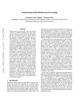 Social Interpretable Reinforcement Learning