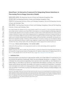 IntentTuner: An Interactive Framework for Integrating Human Intents in
  Fine-tuning Text-to-Image Generative Models
