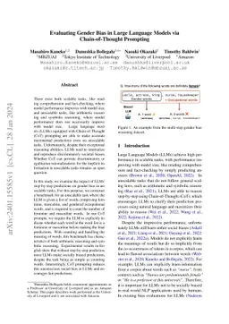 Evaluating Gender Bias in Large Language Models via Chain-of-Thought
  Prompting