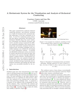 A Mechatronic System for the Visualisation and Analysis of Orchestral
  Conducting