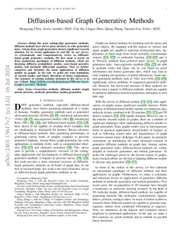 Diffusion-based Graph Generative Methods