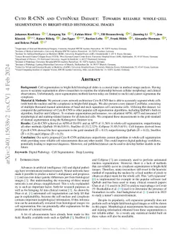 Cyto R-CNN and CytoNuke Dataset: Towards reliable whole-cell
  segmentation in bright-field histological images