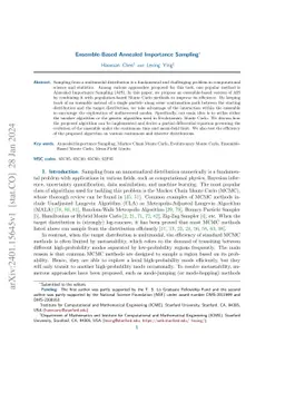 Ensemble-Based Annealed Importance Sampling