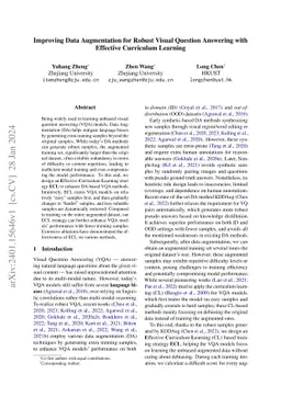 Improving Data Augmentation for Robust Visual Question Answering with
  Effective Curriculum Learning