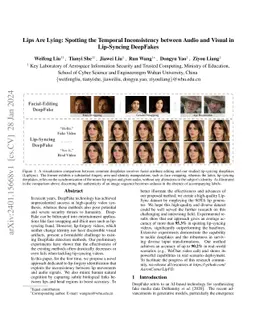 Lips Are Lying: Spotting the Temporal Inconsistency between Audio and
  Visual in Lip-Syncing DeepFakes