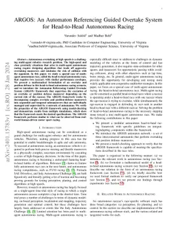 ARGOS: An Automaton Referencing Guided Overtake System for Head-to-Head
  Autonomous Racing