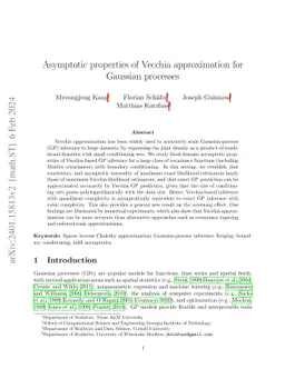 Asymptotic properties of Vecchia approximation for Gaussian processes