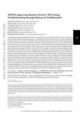 3DPFIX: Improving Remote Novices' 3D Printing Troubleshooting through
  Human-AI Collaboration