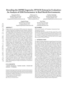Decoding the MITRE Engenuity ATT&CK Enterprise Evaluation: An Analysis
  of EDR Performance in Real-World Environments