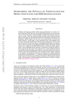 Overcoming the Pitfalls of Vision-Language Model Finetuning for OOD
  Generalization