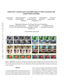 Motion-I2V: Consistent and Controllable Image-to-Video Generation with
  Explicit Motion Modeling