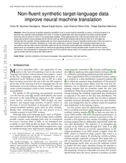 Non-Fluent Synthetic Target-Language Data Improve Neural Machine
  Translation