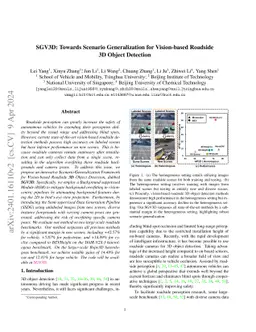 SGV3D:Towards Scenario Generalization for Vision-based Roadside 3D
  Object Detection
