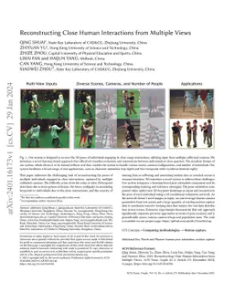 Reconstructing Close Human Interactions from Multiple Views