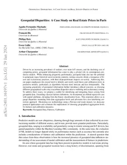 Geospatial Disparities: A Case Study on Real Estate Prices in Paris