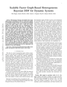 Scalable Factor Graph-Based Heterogeneous Bayesian DDF for Dynamic
  Systems