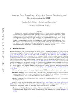 Iterative Data Smoothing: Mitigating Reward Overfitting and
  Overoptimization in RLHF