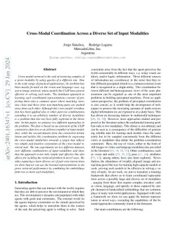 Cross-Modal Coordination Across a Diverse Set of Input Modalities