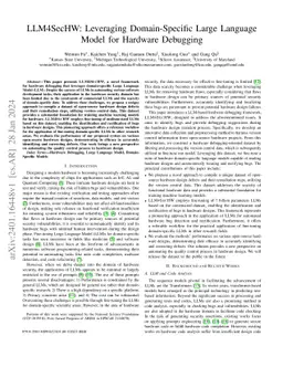 LLM4SecHW: Leveraging Domain Specific Large Language Model for Hardware
  Debugging