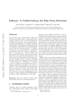 FaKnow: A Unified Library for Fake News Detection