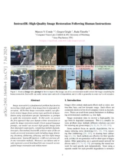 InstructIR: High-Quality Image Restoration Following Human Instructions