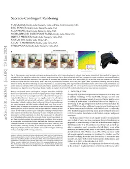 Saccade-Contingent Rendering