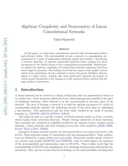 Algebraic Complexity and Neurovariety of Linear Convolutional Networks