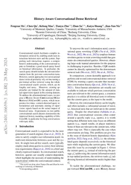 History-Aware Conversational Dense Retrieval