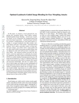 Optimal-Landmark-Guided Image Blending for Face Morphing Attacks