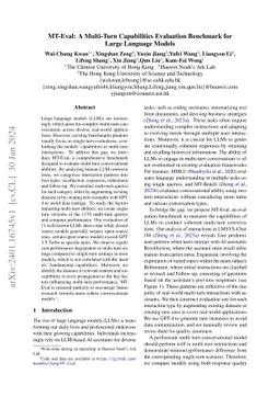 MT-Eval: A Multi-Turn Capabilities Evaluation Benchmark for Large
  Language Models