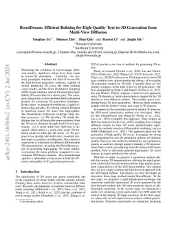 BoostDream: Efficient Refining for High-Quality Text-to-3D Generation from Multi-View Diffusion