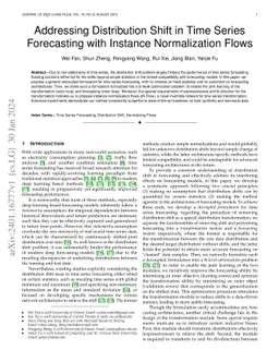 IN-Flow: Instance Normalization Flow for Non-stationary Time Series Forecasting