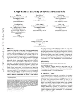 Graph Fairness Learning under Distribution Shifts