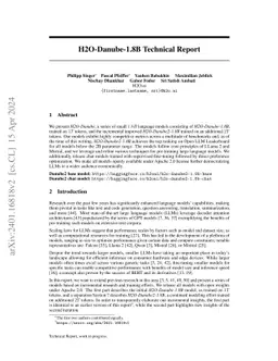 H2O-Danube-1.8B Technical Report