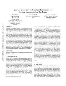 jaxsnn: Event-driven Gradient Estimation for Analog Neuromorphic
  Hardware