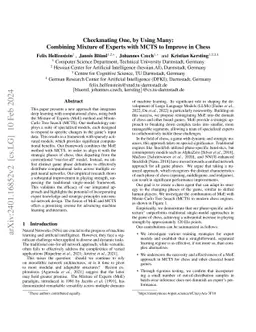 Checkmating One, by Using Many: Combining Mixture of Experts with MCTS to Improve in Chess
