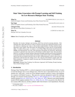 State Value Generation with Prompt Learning and Self-Training for
  Low-Resource Dialogue State Tracking