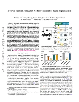 Fourier Prompt Tuning for Modality-Incomplete Scene Segmentation