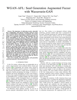 WGAN-AFL: Seed Generation Augmented Fuzzer with Wasserstein-GAN