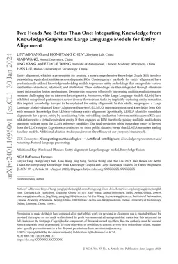 Two Heads Are Better Than One: Integrating Knowledge from Knowledge
  Graphs and Large Language Models for Entity Alignment